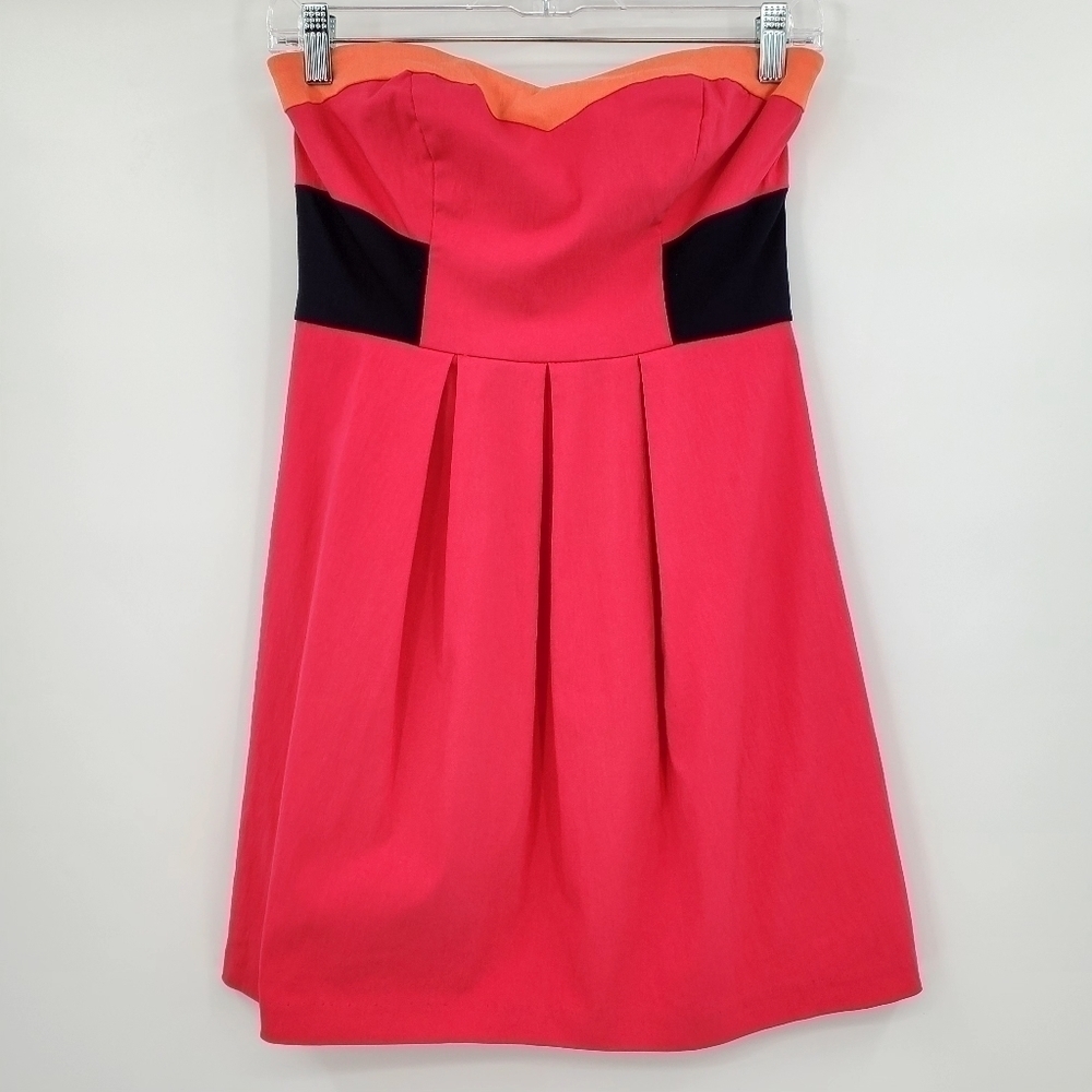 Urban Outfitters Sparkle and Fade Pink Strapless Mini Dress